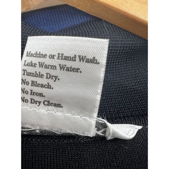 Exclusively Misook Black‎ Blue Knit Long Sleeve Blazer Jacket Size XS - Picture 4 of 7